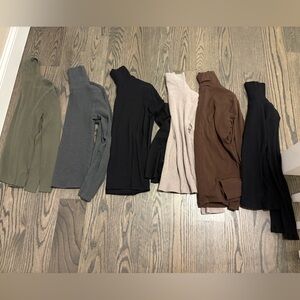 Turtleneck Long Sleeve Shirts